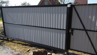 Купить сваи для ворот в Кизилюрт. Заказать ворота на сваях под ключ от 22179 руб